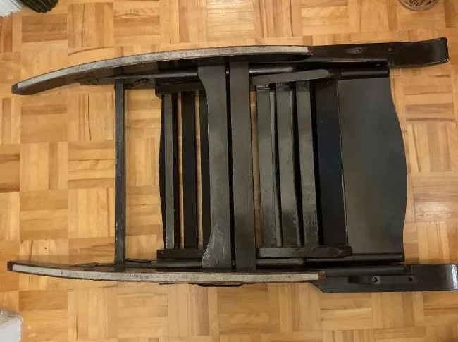 Chaise bois pliante berçante thumbnail 3