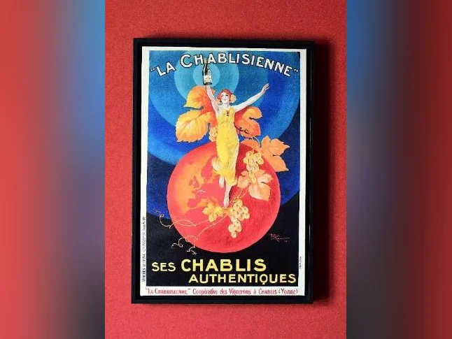 Affiche française Belle époque Vins de Chablis
