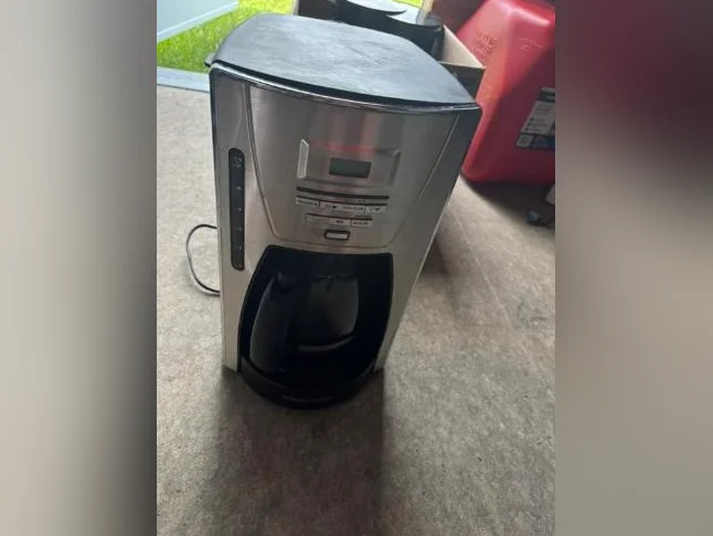 Machine a café en acier inoxydable