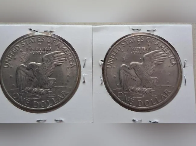 9 pièces de 50 cents U.S.A. 1971-1973 et deux pièces de 1 dollar thumbnail 4