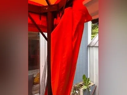 Outsunny soft top Gazebo orange thumbnail 3