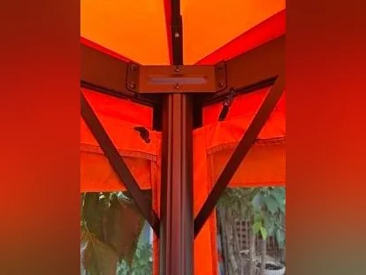 Outsunny soft top Gazebo orange thumbnail 4