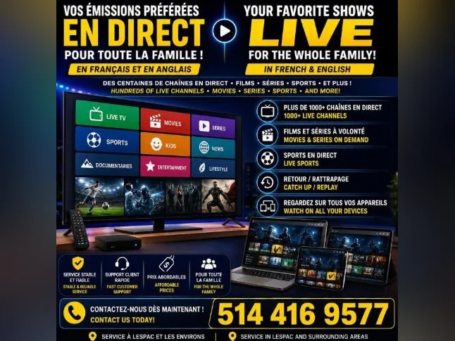 Télé en Direct – Films, Séries, Sports et Plus | Français & Anglais