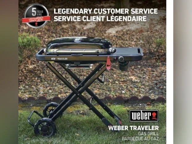 Barbecue au gaz portatif Weber Traveler thumbnail 2