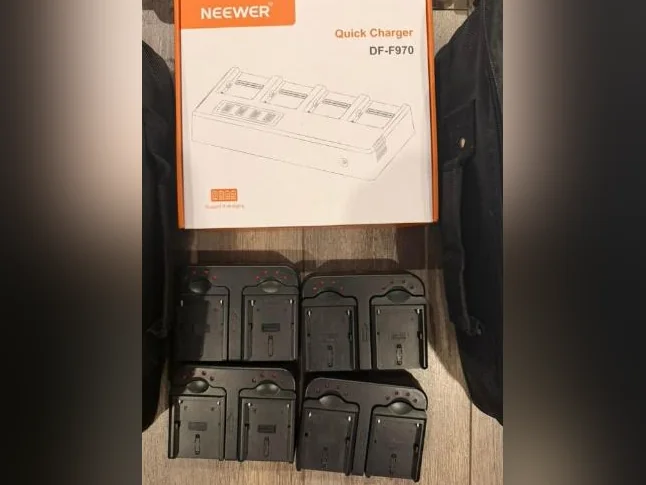 Ensemble de 4 panneaux d’éclairage vidéo LED508A – Kit complet thumbnail 2