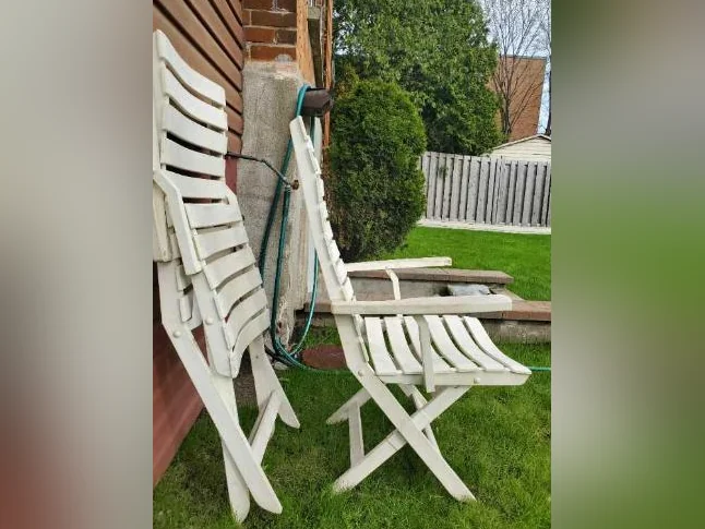 Fabriqué en Belgique __ Chaise extérieur de patio en vrai résine