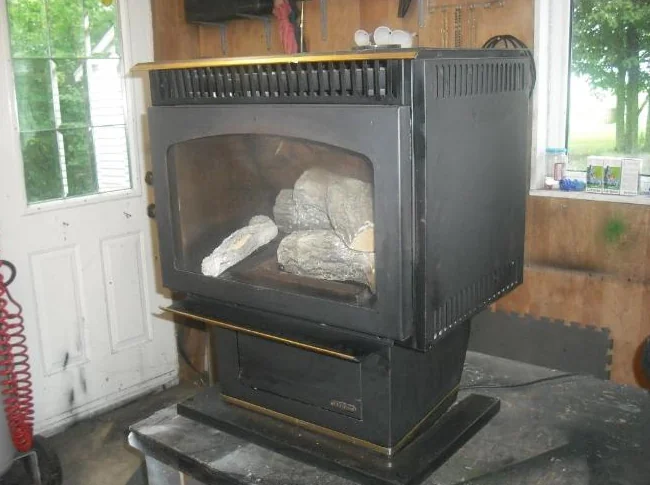 poele au gaz propane foyer