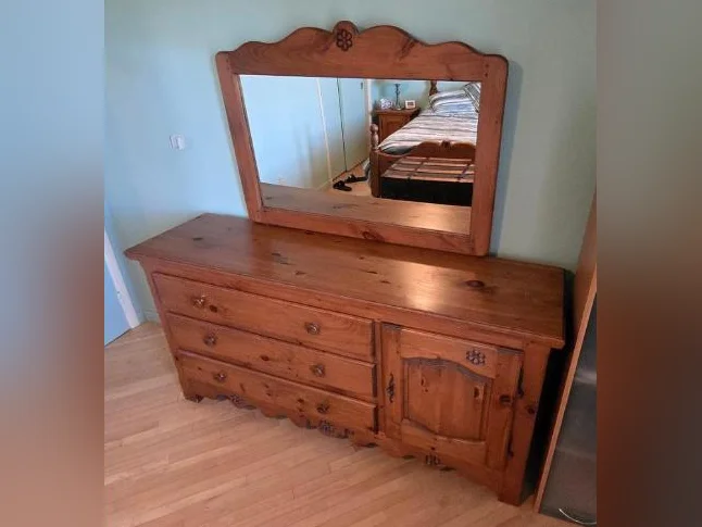 Commode triple en pin thumbnail 2