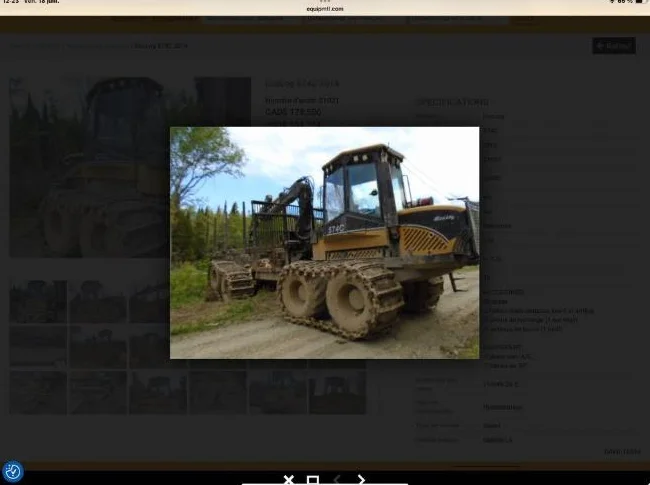 À vendre transporteur forestier thumbnail 3