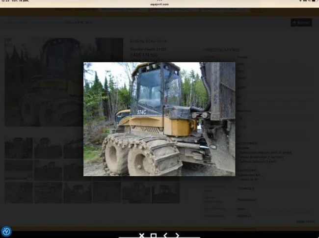 À vendre transporteur forestier thumbnail 10