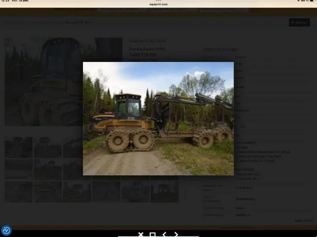 À vendre transporteur forestier