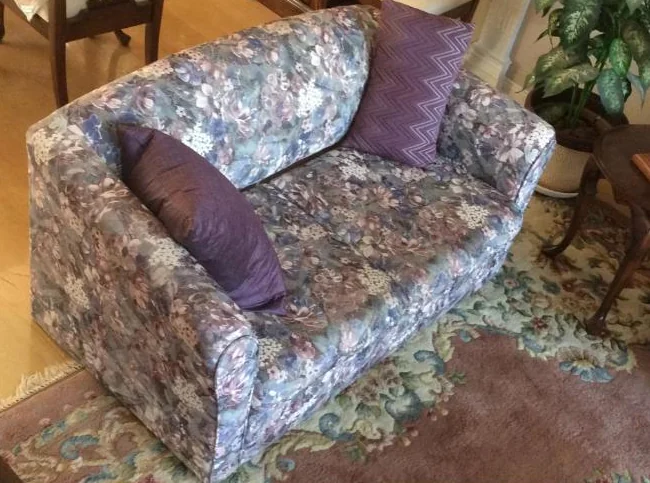 DIVAN LIT STYLE FLI FLOP 56 PAR 28 PAR 30 POUCE  MAUVE thumbnail 3