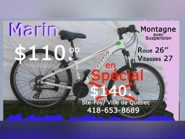 Bicyclettes pr Hommes et Femmes, Ados et Enfants thumbnail 2