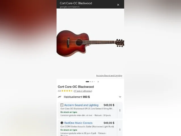 Guitare électro-acoustique CortCore-OC ABW OPLB thumbnail 5