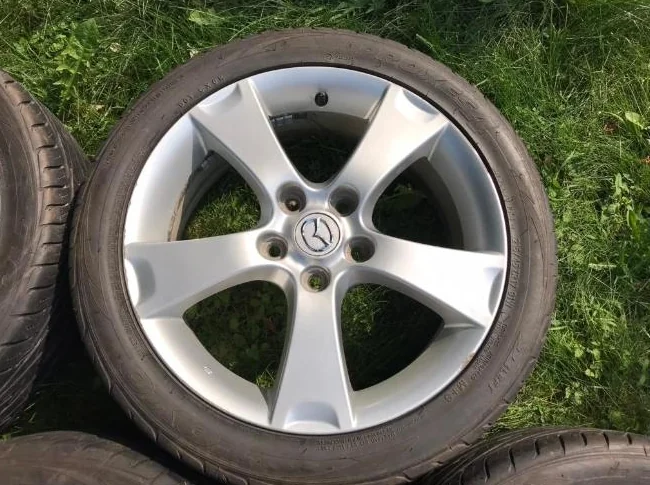 4x Mazda 17” mags 5x114.3 + Toyo Proxes 215/45R17 All season thumbnail 6