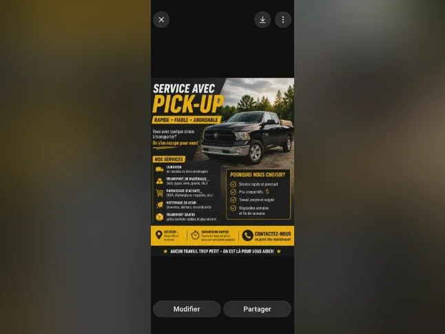 Service de pick up