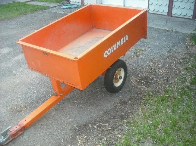 REMORQUE DOMPEUR POUR TRACTEUR À GAZON OU VTT thumbnail 3