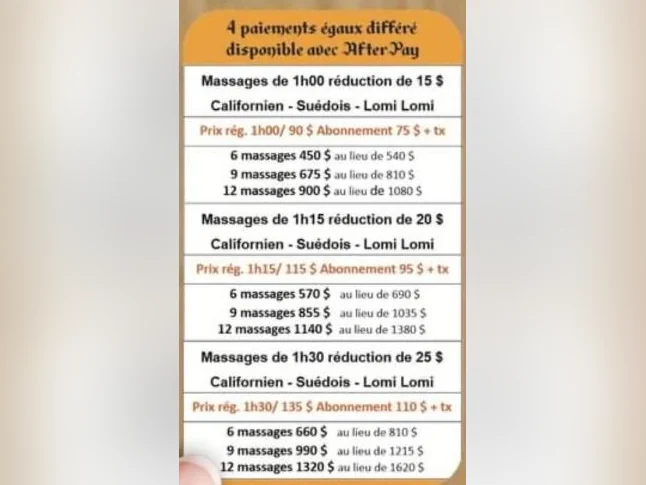 Private Massage Therapy in Downtown Mtl for Men and Women 1h /100$ thumbnail 8