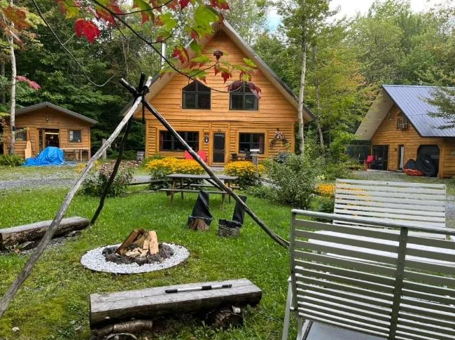 Chalet en bois rond
