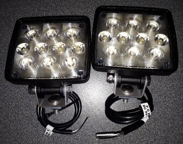 Lumières carrées DEL 12V