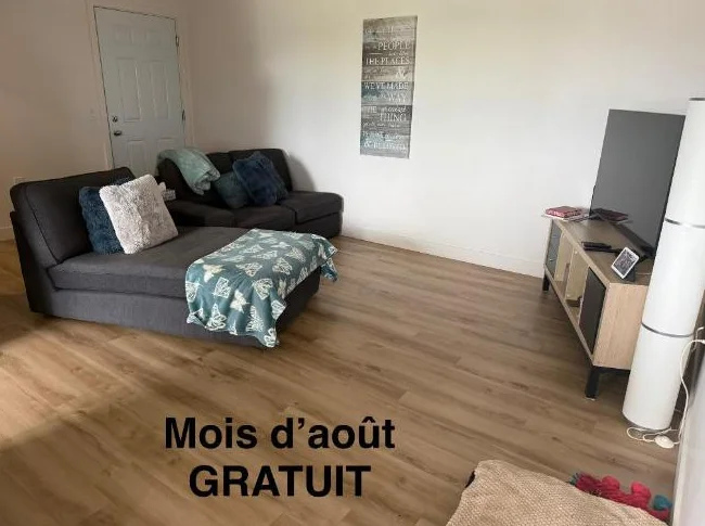 4 1/2 disponible pour le 1re août ; mois d’août gratuit