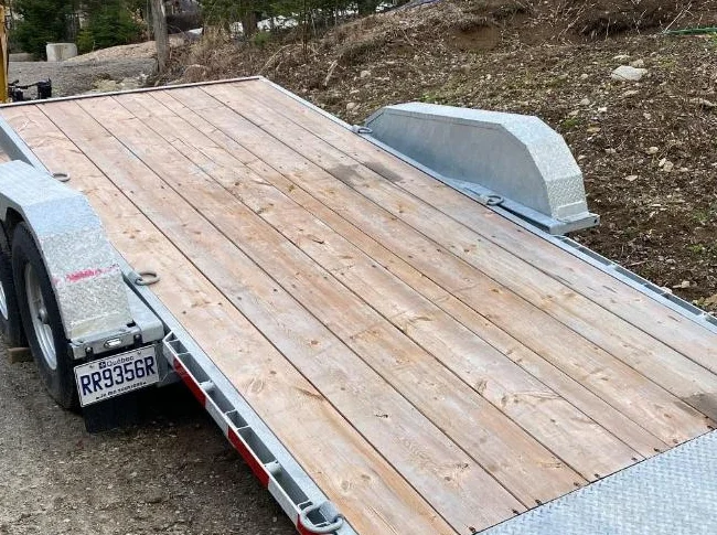 2024 REMORQUE PLATEFORME TILT GRAVITÉ 20' (16'+4'  )2×7000 lbs galvanisé K-Trail thumbnail 4