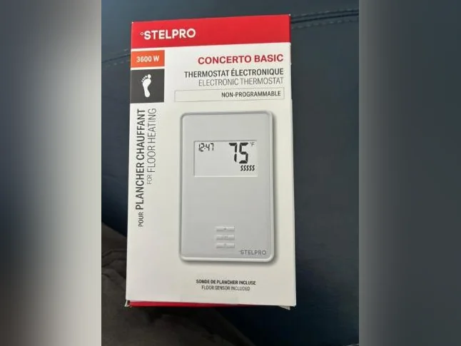 Thermostat Stelpro pour plancher chauffant