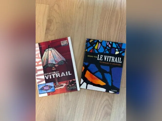 2 livres initiation et techniques de vitrail