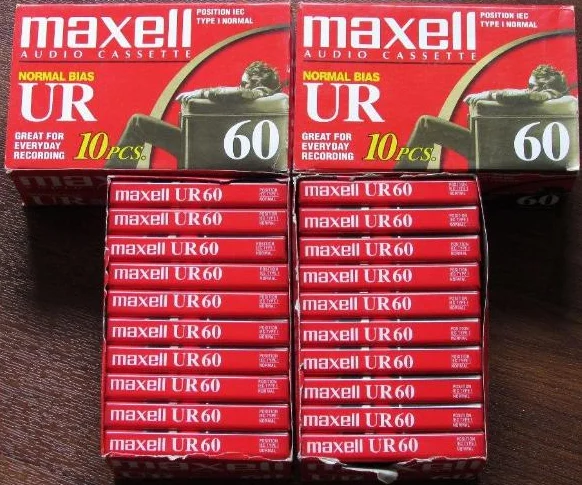 Lot de cassettes Maxell, TDK, SONY, FUJI, audio neuves thumbnail 2
