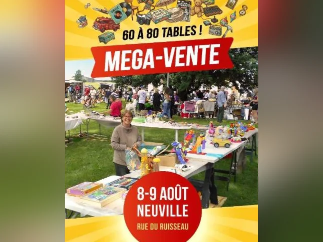 MÉGA-VENTE DE GARAGE •  60 à 80 TABLES! Neuville