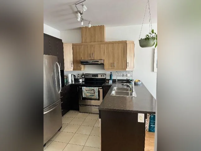 Rare : condo 3 1/2 dernier étage, terrasse privée sur toit 360° thumbnail 2