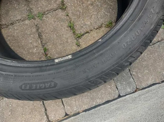 255-40R20x4 pneus été Goodyear Eagle comme neufs. Usure 7.5/32 (Neuf=8/32) thumbnail 6