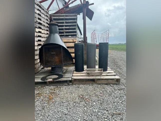 Poêle à bois pour l'extérieur