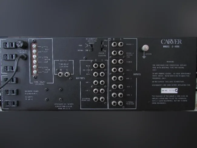 Carver Tuner & Preamp C-4000 thumbnail 7