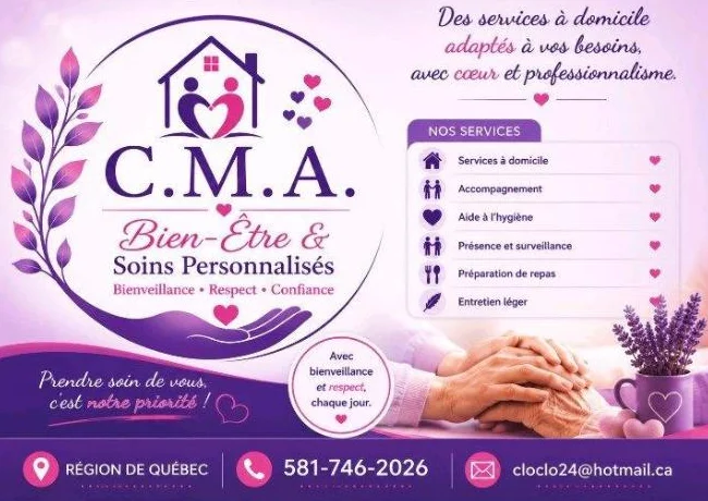 Aide à domicile.