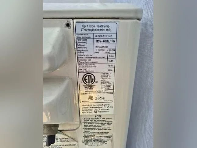 Thermopompe 12000 btu ELIOS thumbnail 3