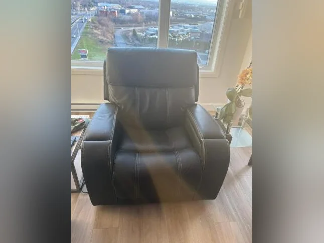 causeuse et chaise électrique en similicuir thumbnail 3