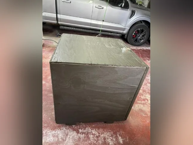 Grosse Boîte (coffre) en bois Large Wooden Storage Box (chest) thumbnail 4