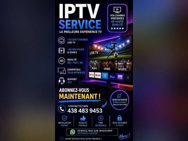 Je vous installe toutes vos chaînes TVSports, divertissement, films et séries ( a distance peut importe l'endroit )