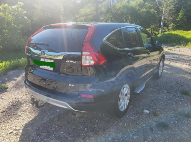 Honda CRV AWD SE 2015 noir thumbnail 2