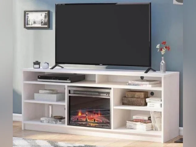 Meuble de tv 58" avec foyer électrique NEUF DANS LA BOITE thumbnail 2