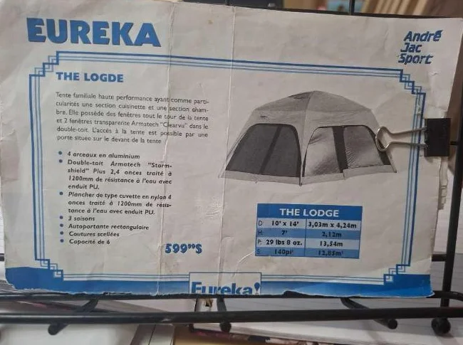 Tente Eureka the lodge