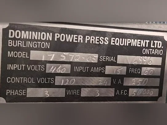 Presse mécanique 35 tonnes thumbnail 6