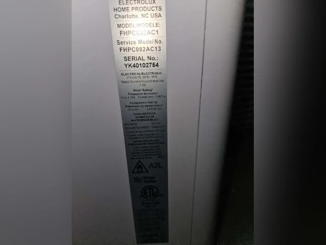 AIR CLIMATISE MARQUE FRIGIDAIRE FHPC082AC1 UTILISATION QQS FOIS thumbnail 3