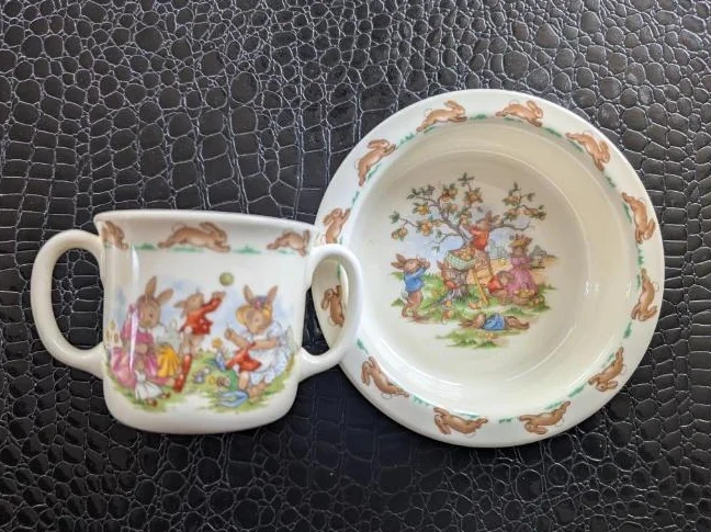 BUNNYKINS, Royal Doulton, bol/tasse enfant thumbnail 2