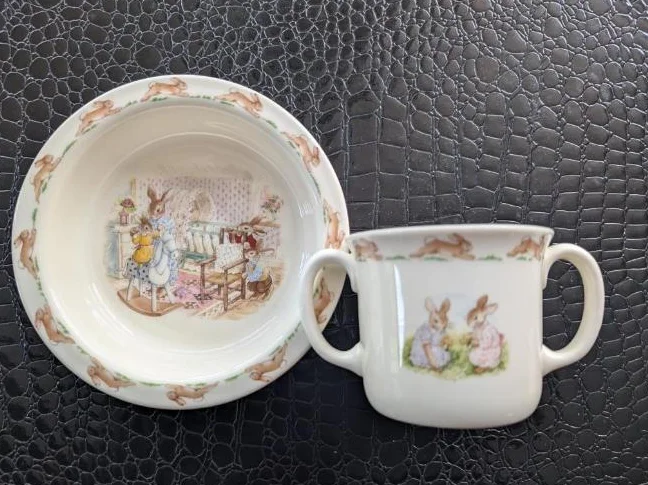 BUNNYKINS, Royal Doulton, bol/tasse enfant