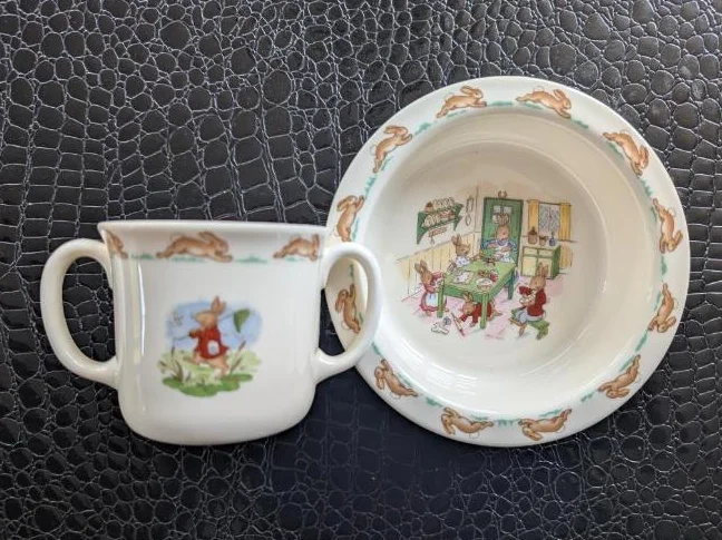 BUNNYKINS, Royal Doulton, bol/tasse enfant thumbnail 3