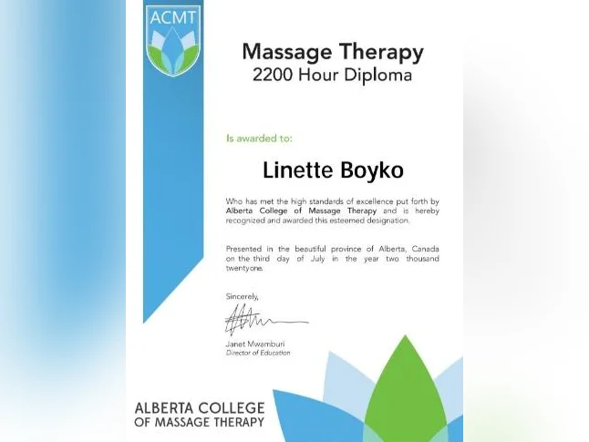 Registered Massage Therapist -2,200 hours thumbnail 8