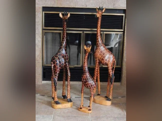 Girafes provenant de la Côte d'ivoire 200$ pour les trois.