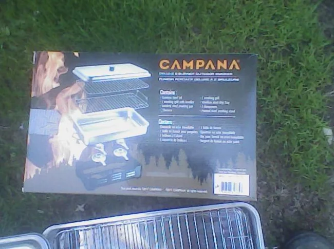 FUMOIR PORTATIF. Poisson et poulet